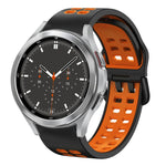 Cinturino in silicone bicolore traspirante da 20 mm, For Samsung Galaxy Watch 4 Classic 46mm