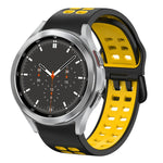 Cinturino in silicone bicolore traspirante da 20 mm, For Samsung Galaxy Watch 4 Classic 46mm