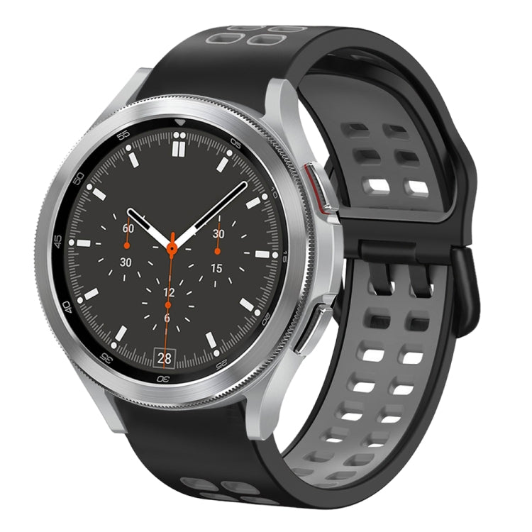Cinturino in silicone bicolore traspirante da 20 mm, For Samsung Galaxy Watch 4 Classic 46mm