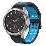 Cinturino in silicone bicolore traspirante da 20 mm, For Samsung Galaxy Watch 4 Classic 46mm