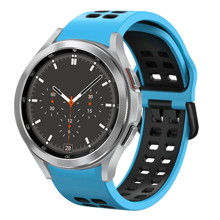 Cinturino in silicone bicolore traspirante da 20 mm, For Samsung Galaxy Watch 4 Classic 46mm