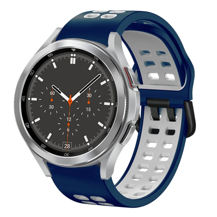 Cinturino in silicone bicolore traspirante da 20 mm, For Samsung Galaxy Watch 4 Classic 46mm