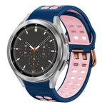 Cinturino in silicone bicolore traspirante da 20 mm, For Samsung Galaxy Watch 4 Classic 46mm