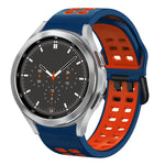 Cinturino in silicone bicolore traspirante da 20 mm, For Samsung Galaxy Watch 4 Classic 46mm