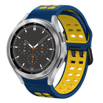 Cinturino in silicone bicolore traspirante da 20 mm, For Samsung Galaxy Watch 4 Classic 46mm