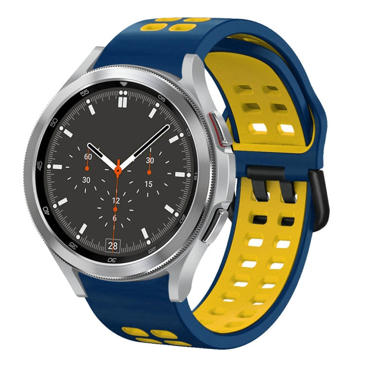Cinturino in silicone bicolore traspirante da 20 mm, For Samsung Galaxy Watch 4 Classic 46mm