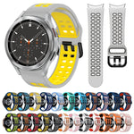 Cinturino in silicone bicolore traspirante da 20 mm, For Samsung Galaxy Watch 4 Classic 46mm