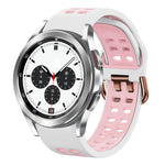 Cinturino in silicone bicolore traspirante da 20 mm, For Samsung Galaxy Watch 4 Classic 42mm