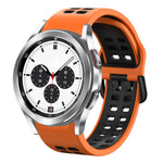 Cinturino in silicone bicolore traspirante da 20 mm, For Samsung Galaxy Watch 4 Classic 42mm