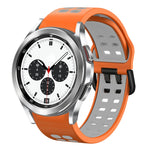 Cinturino in silicone bicolore traspirante da 20 mm, For Samsung Galaxy Watch 4 Classic 42mm