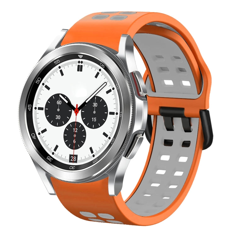 Cinturino in silicone bicolore traspirante da 20 mm, For Samsung Galaxy Watch 4 Classic 42mm