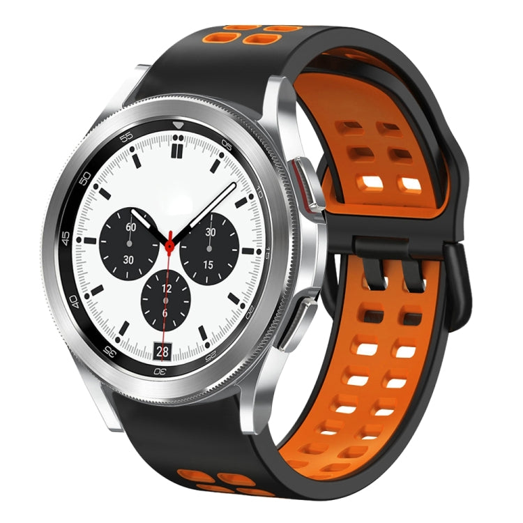 Cinturino in silicone bicolore traspirante da 20 mm, For Samsung Galaxy Watch 4 Classic 42mm
