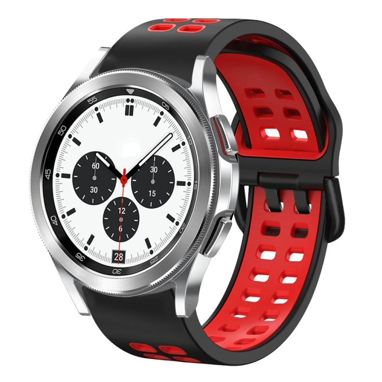 Cinturino in silicone bicolore traspirante da 20 mm, For Samsung Galaxy Watch 4 Classic 42mm