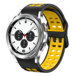 Cinturino in silicone bicolore traspirante da 20 mm, For Samsung Galaxy Watch 4 Classic 42mm