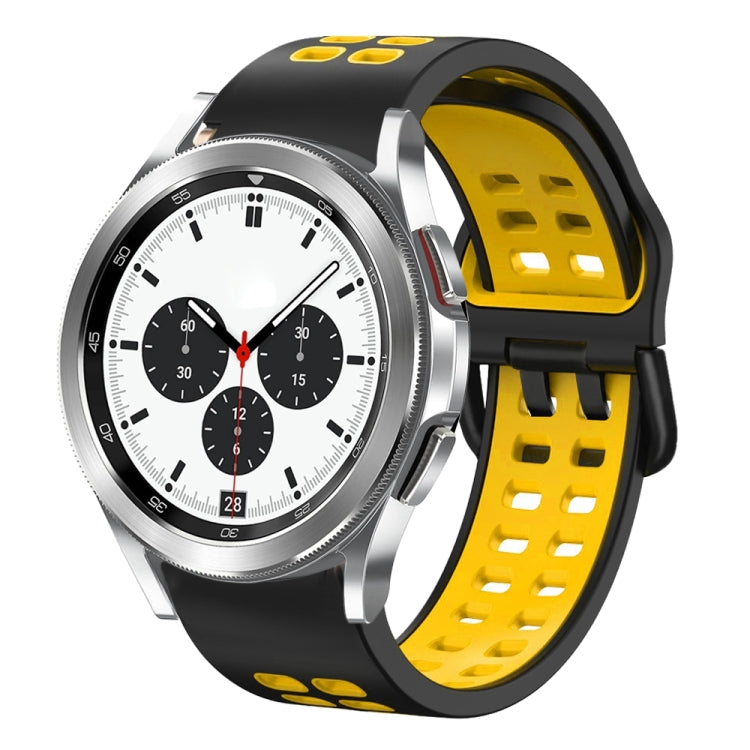 Cinturino in silicone bicolore traspirante da 20 mm, For Samsung Galaxy Watch 4 Classic 42mm