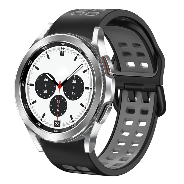 Cinturino in silicone bicolore traspirante da 20 mm, For Samsung Galaxy Watch 4 Classic 42mm