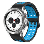 Cinturino in silicone bicolore traspirante da 20 mm, For Samsung Galaxy Watch 4 Classic 42mm