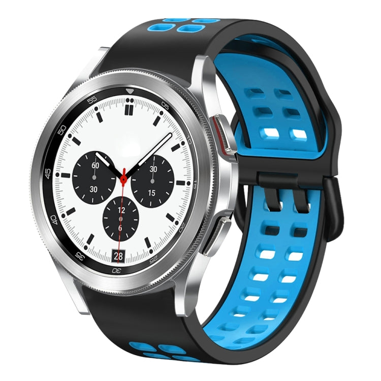Cinturino in silicone bicolore traspirante da 20 mm, For Samsung Galaxy Watch 4 Classic 42mm