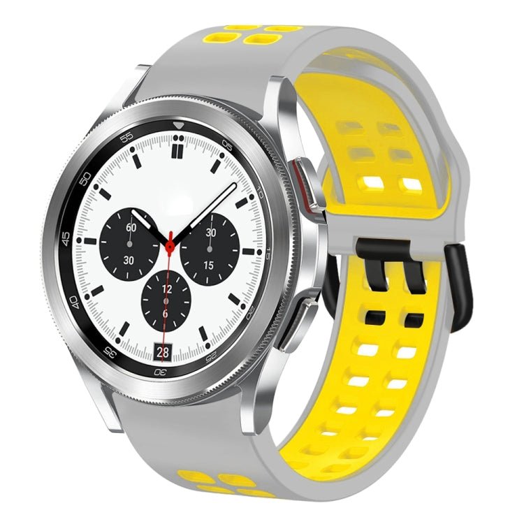 Cinturino in silicone bicolore traspirante da 20 mm, For Samsung Galaxy Watch 4 Classic 42mm