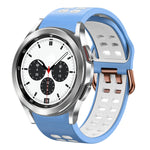 Cinturino in silicone bicolore traspirante da 20 mm, For Samsung Galaxy Watch 4 Classic 42mm