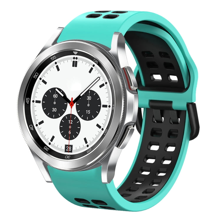 Cinturino in silicone bicolore traspirante da 20 mm, For Samsung Galaxy Watch 4 Classic 42mm