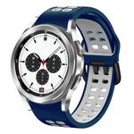 Cinturino in silicone bicolore traspirante da 20 mm, For Samsung Galaxy Watch 4 Classic 42mm