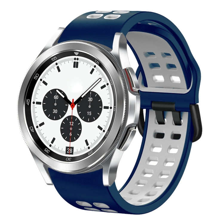 Cinturino in silicone bicolore traspirante da 20 mm, For Samsung Galaxy Watch 4 Classic 42mm