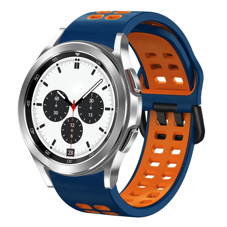 Cinturino in silicone bicolore traspirante da 20 mm, For Samsung Galaxy Watch 4 Classic 42mm