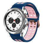 Cinturino in silicone bicolore traspirante da 20 mm, For Samsung Galaxy Watch 4 Classic 42mm