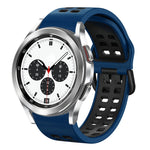 Cinturino in silicone bicolore traspirante da 20 mm, For Samsung Galaxy Watch 4 Classic 42mm