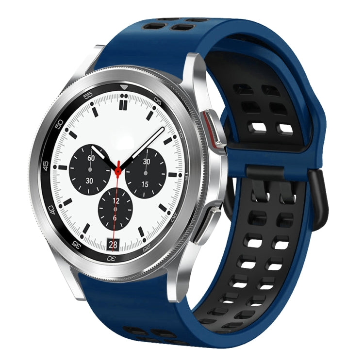 Cinturino in silicone bicolore traspirante da 20 mm, For Samsung Galaxy Watch 4 Classic 42mm