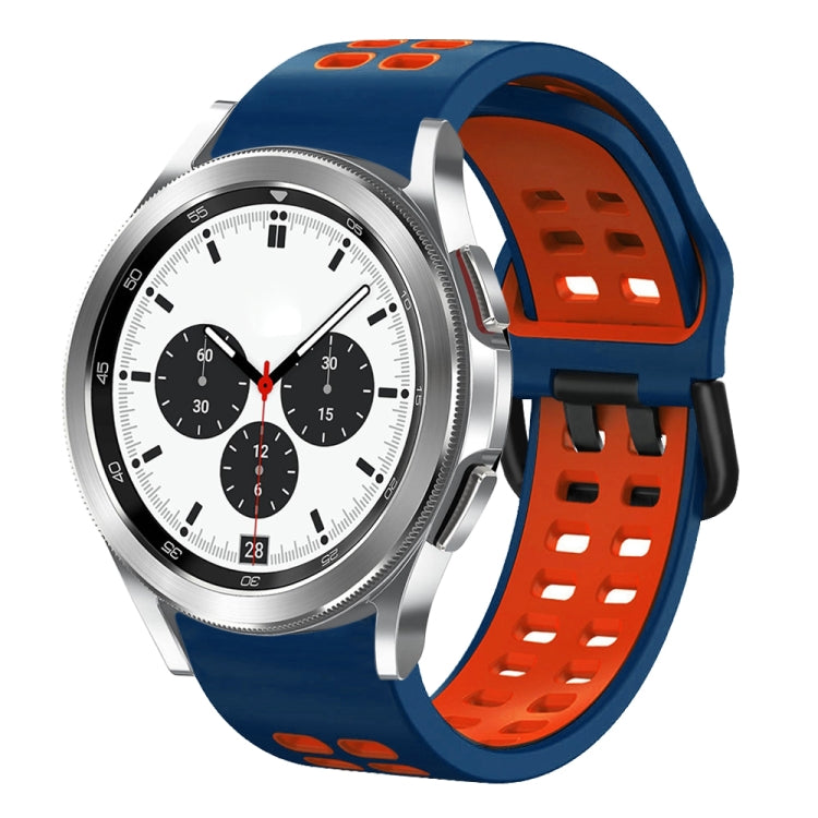 Cinturino in silicone bicolore traspirante da 20 mm, For Samsung Galaxy Watch 4 Classic 42mm