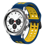 Cinturino in silicone bicolore traspirante da 20 mm, For Samsung Galaxy Watch 4 Classic 42mm