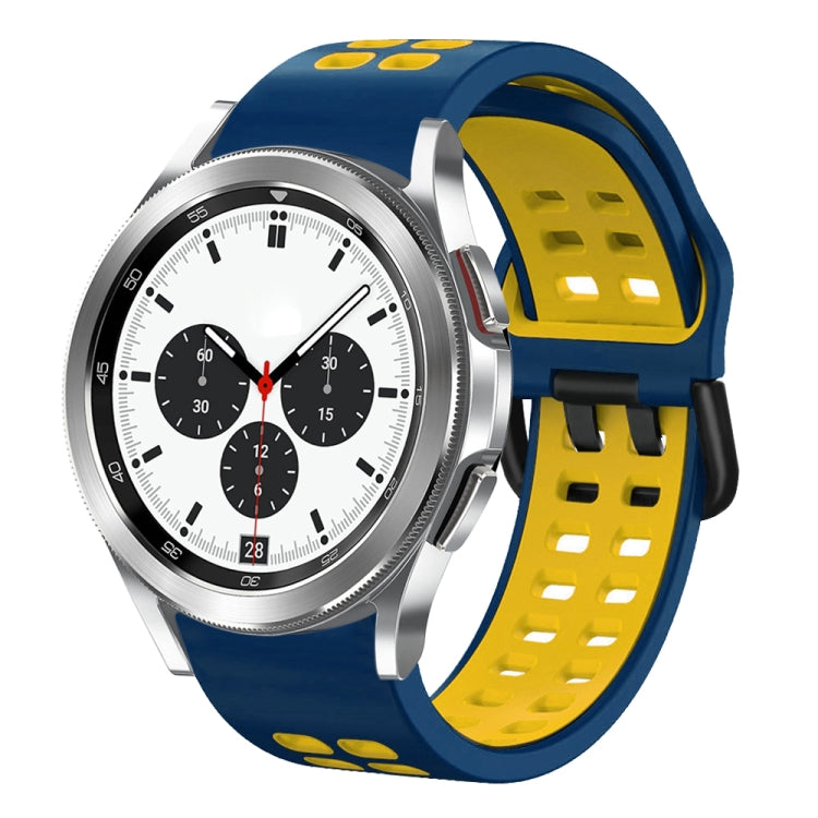 Cinturino in silicone bicolore traspirante da 20 mm, For Samsung Galaxy Watch 4 Classic 42mm