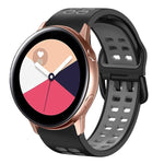 Cinturino in silicone bicolore traspirante da 20 mm, For Galaxy Watch Active 2