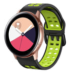 Cinturino in silicone bicolore traspirante da 20 mm, For Galaxy Watch Active 2