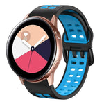 Cinturino in silicone bicolore traspirante da 20 mm, For Galaxy Watch Active 2