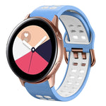 Cinturino in silicone bicolore traspirante da 20 mm, For Galaxy Watch Active 2