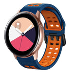 Cinturino in silicone bicolore traspirante da 20 mm, For Galaxy Watch Active 2