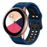 Cinturino in silicone bicolore traspirante da 20 mm, For Galaxy Watch Active 2