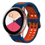 Cinturino in silicone bicolore traspirante da 20 mm, For Galaxy Watch Active 2