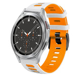 Cinturino in silicone bicolore da 20 mm, For Samsung Galaxy Watch 4 Classic 46mm