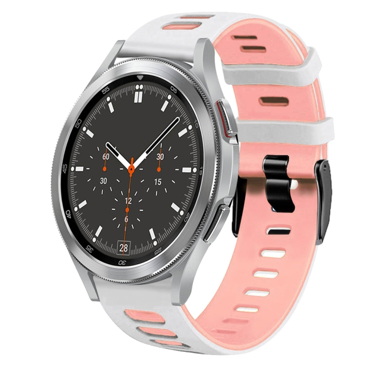 Cinturino in silicone bicolore da 20 mm, For Samsung Galaxy Watch 4 Classic 46mm