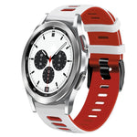 Cinturino in silicone bicolore da 20 mm, For Samsung Galaxy Watch 4 Classic 42mm