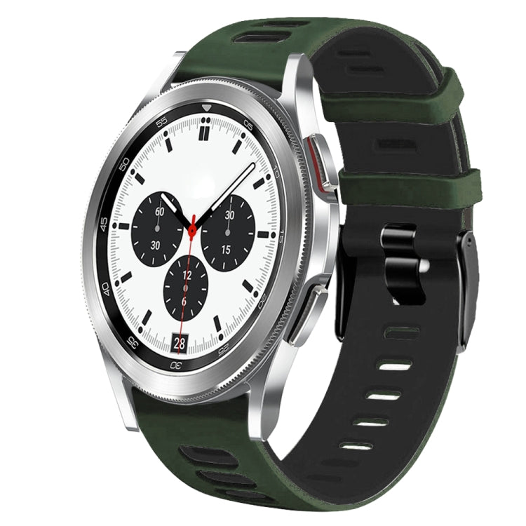 Cinturino in silicone bicolore da 20 mm, For Samsung Galaxy Watch 4 Classic 42mm