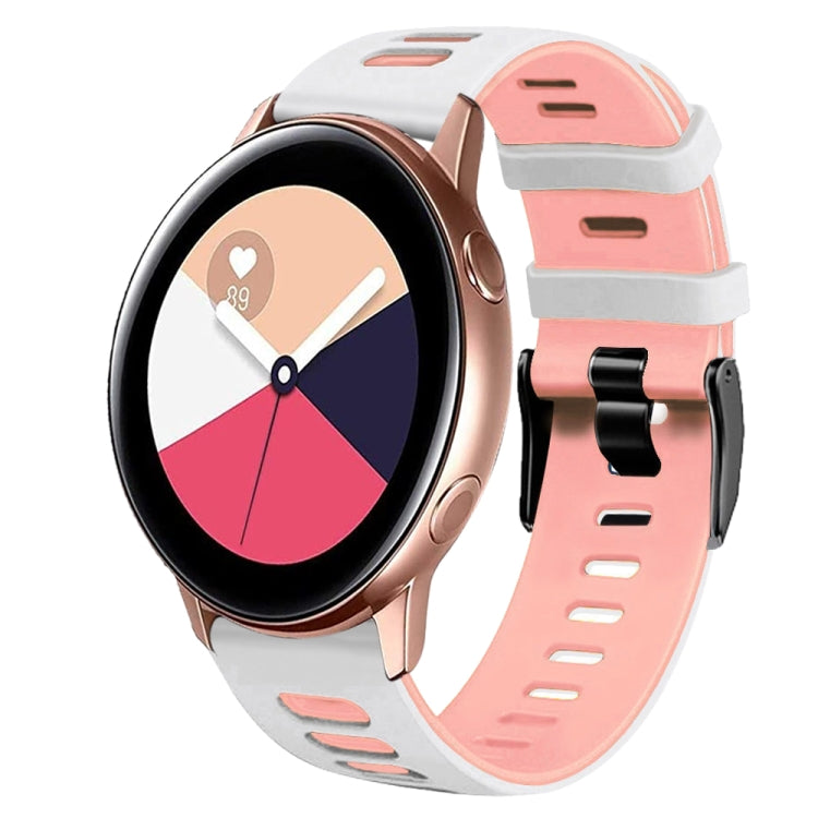 Cinturino in silicone bicolore da 20 mm, For Samsung Galaxy Watch Active 2