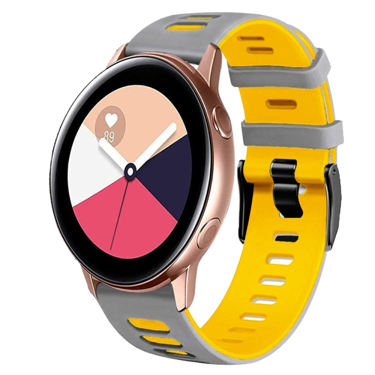 Cinturino in silicone bicolore da 20 mm, For Samsung Galaxy Watch Active 2