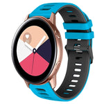 Cinturino in silicone bicolore da 20 mm, For Samsung Galaxy Watch Active 2