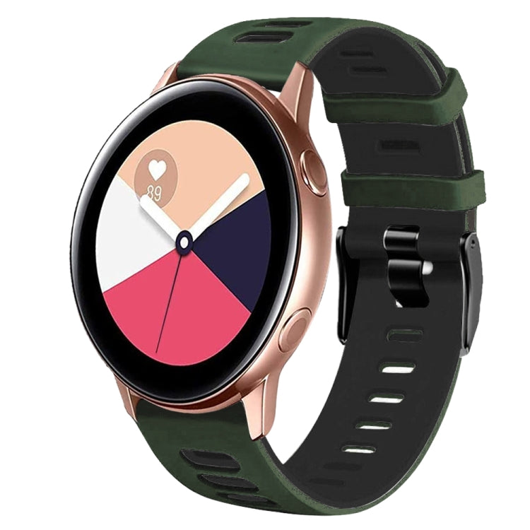 Cinturino in silicone bicolore da 20 mm, For Samsung Galaxy Watch Active 2