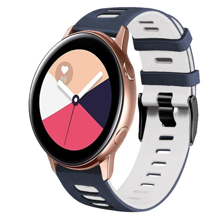 Cinturino in silicone bicolore da 20 mm, For Samsung Galaxy Watch Active 2